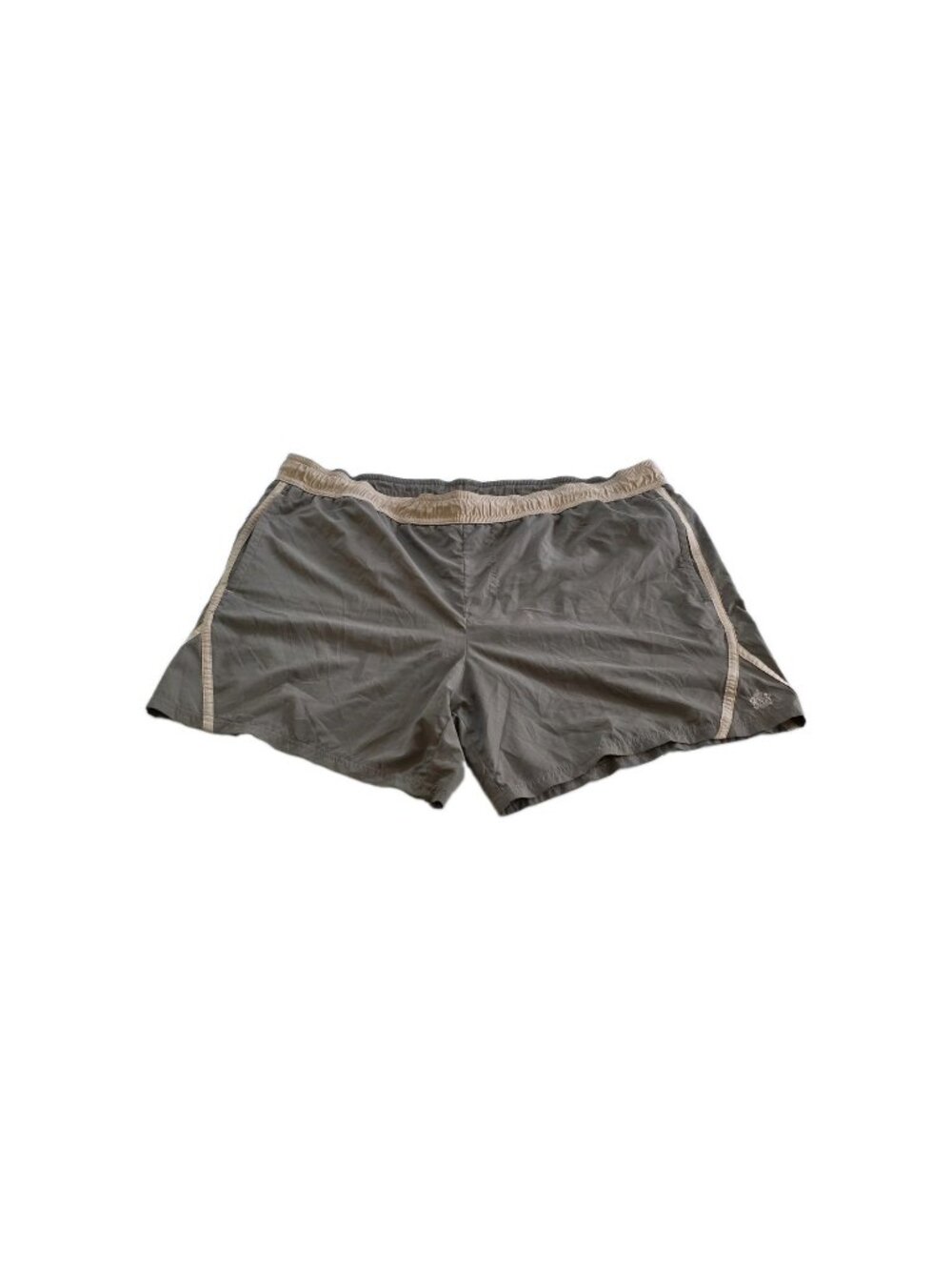 Nero Perla La Perla Swim Trunks Shorts Men XXL Olive Tan Mesh Lined Italy FLAW